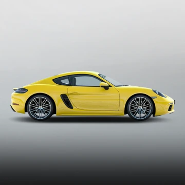 Side View of Porsche 718 Cayman